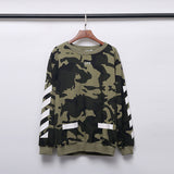 Shark Print Sweatshirts Autumn And Winter Off Camouflage Arrow Men'S Sweater