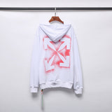Back Splash Ink Spray Paint Arrow Pure Cotton Terry Hooded Ow hoodie