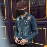 Men Denim Jacket Men's Denim Coat Men's Top