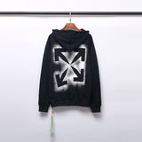 Back Splash Ink Spray Paint Arrow Pure Cotton Terry Hooded Ow hoodie