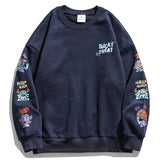Preppy Aesthetic Sweatshirt Cartoon Vintage Print Men's Coat Autumn