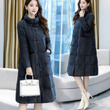 Women Winter Coats Puffer Jacket Down Coat Down Jacket Women's Winter White Duck Down Collar Mid-Length Coat