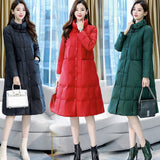 Women Winter Coats Puffer Jacket Down Coat Down Jacket Women's Winter White Duck Down Collar Mid-Length Coat