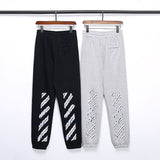 Arrow Print Cotton Pants Casual Sports Pants