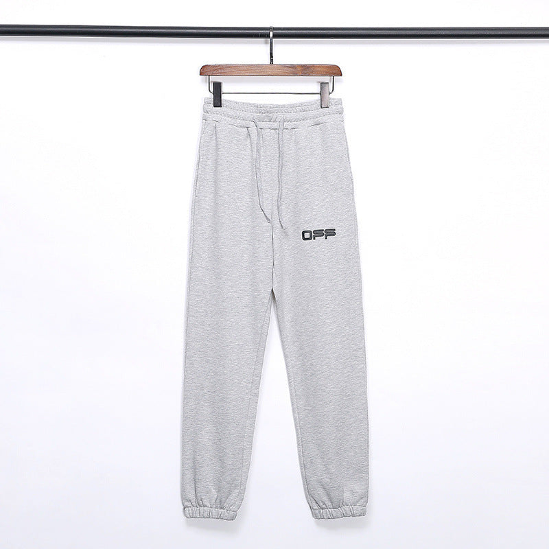 Arrow Print Cotton Pants Casual Sports Pants
