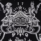 GVC Hoodie Skull Print Cotton Sweater Loose Velvet Thickened