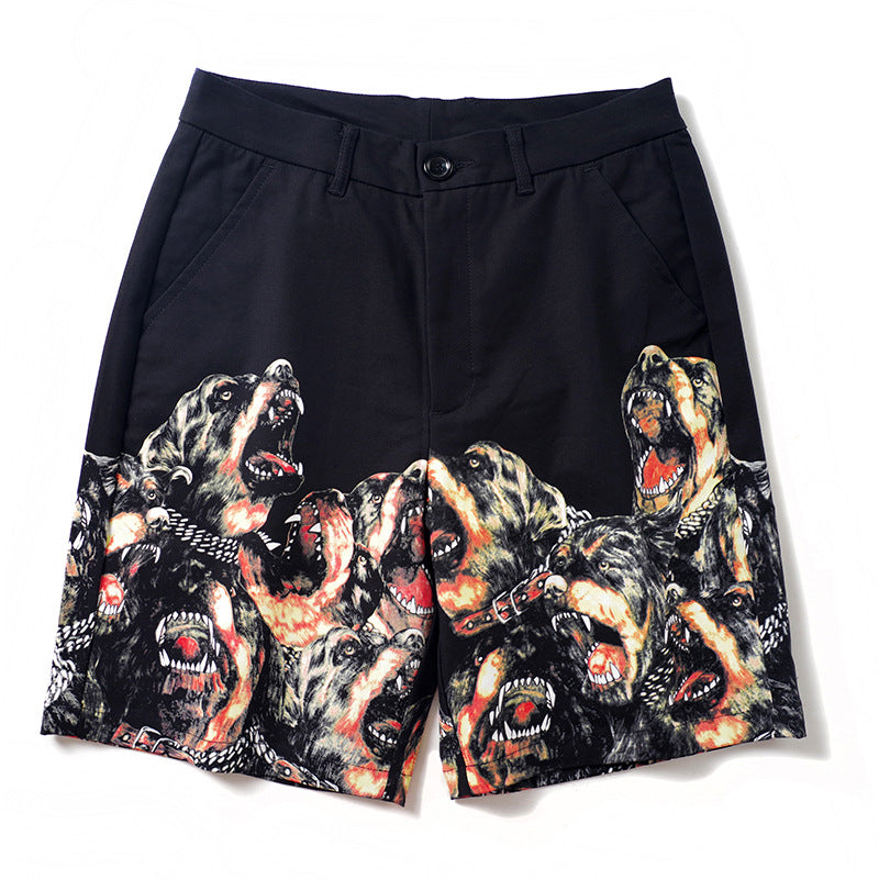 GVC Shorts Cropped Pants Youth Pants Cotton Heavy Men