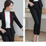 Womens Autumn Uniform Designs Formal Style Office Lady Bussiness Attire Work Suit