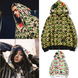 Bape Military Hoodie Camouflage Hoodie Men'S And Women'S Coats