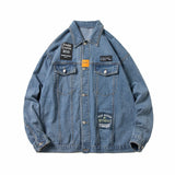 Men Denim Jacket Men Spring And Autumn Leisure Loose Jacket