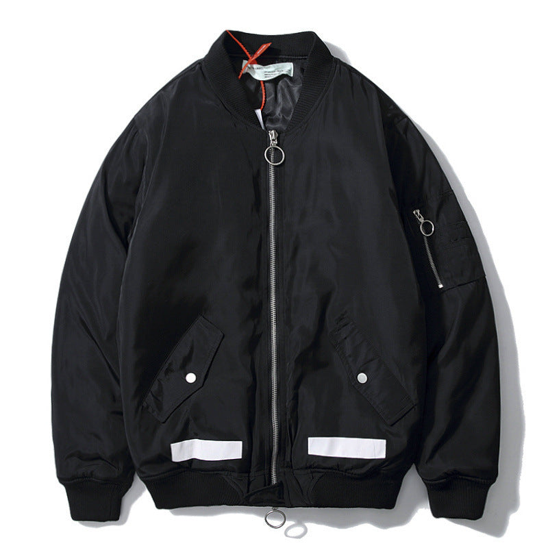 Autumn and Winter Fashion Brand Men's Clothing Printed Air Force Cotton-Padded Coat jacket