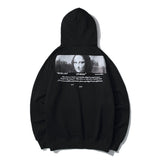 Mona Lisa Couple Wear Men's and Women's Loose Fleece-Lined  Sweater Ow Coat hoodie