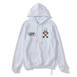 Graffiti Arrow Print Sweater off Loose Men and Women Couple Terry Hooded Jacket Owt