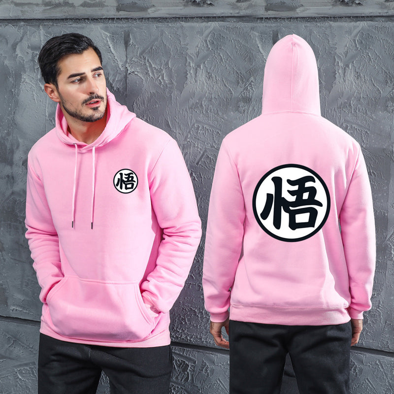 Men Graphic Hoodie Street Men 'S Sweater Couple Casual Sports Hooded Top