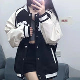 Baggy Jacket Baseball Uniform Spring and Autumn Baggy Coat Embroidery