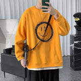 Men Sweatshirts Spring and Autumn Sweater Boys round Neck Autumn Coat