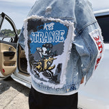 Men Denim Jacket Men's Casual Denim Jacket Fall/Winter Jacket