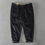 Mens Corduroy Pants Fall Winter Men Cotton Corduroy Solid Color Casual Japanese Overalls