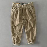 Mens Corduroy Pants Fall Winter Men Cotton Corduroy Solid Color Casual Japanese Overalls