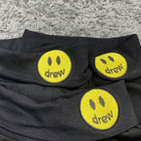 Drew House Loose Smiley Face Turtleneck and Embroidered Logo Long Sleeve T-shirt Men