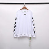 OW Printing Pullover Long Sleeve Sweater Men and Women sweatshirt