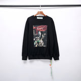 Virgin Oil Painting Direct Injection Printing Pure Cotton Terry Men and Women Couple round Neck Sweater sweatshirt