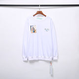 Autumn and Winter Back Men and Women Kiss Letter Printing Casual Men and Women All-Matching Thin round Neck Sweater sweatshirt