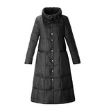 Women Winter Coats Puffer Jacket Down Coat Down Jacket Women's Winter White Duck Down Collar Mid-Length Coat