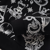 GVC Hoodie Skull Print Cotton Sweater Loose Velvet Thickened