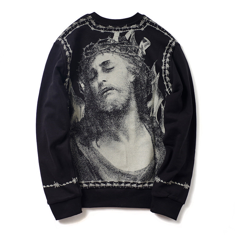 GVC Hoodie Classic Printing Men's Fashion Cotton Sweater Loose Fleece