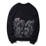 GVC Hoodie Baboon Pattern Sweater Autumn and Winter Loose Cotton