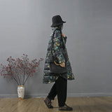 Women Winter Coats Puffer Jacket Down Coat Down Jacket Female Loose Printed White Goose Down Chinese Style Down Jacket