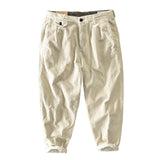 Mens Corduroy Pants Fall Winter Men Cotton Corduroy Solid Color Overalls Loose Youth Cotton Pants
