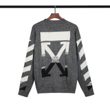 Autumn and Winter Men's and Women's Loose Ow Knitted Sweater Large Size Casual Men's Clothing Owt