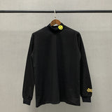 Drew House Loose Smiley Face Turtleneck and Embroidered Logo Long Sleeve T-shirt Men