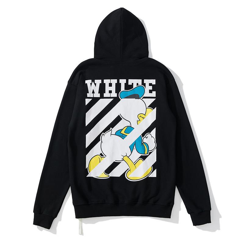 Graffiti Arrow Print Sweater off Loose Men and Women Couple Terry Hooded Jacket Owt