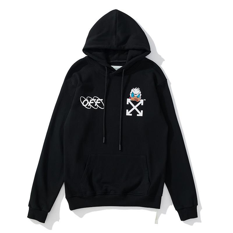 Graffiti Arrow Print Sweater off Loose Men and Women Couple Terry Hooded Jacket Owt