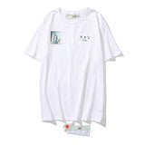 Kiss Oil Painting Direct Injection off Men's and Women's Same Loose All-Match Short Sleeve t shirt