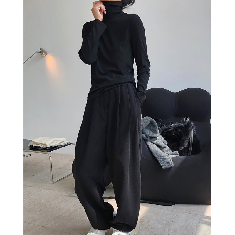 The Rock Turtleneck Winter Fleece-Lined Turtleneck Bottoming T-shirt Warm Top