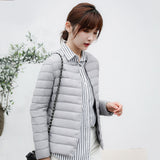 Women Winter Coats Puffer Jacket down Coat Lightweight Women's Thermal Liner Short Casual Autumn and Winter Collarless Thin Coat