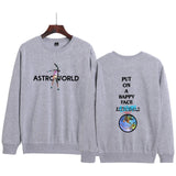 Travis Scott Astroworld Hoodie Casual Autumn and Winter round Neck Sweatshirt