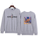 Travis Scott Astroworld Hoodie Casual Autumn and Winter round Neck Sweatshirt