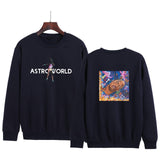 Travis Scott Astroworld Hoodie Casual Autumn and Winter round Neck Sweatshirt