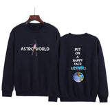 Travis Scott Astroworld Hoodie Casual Autumn and Winter round Neck Sweatshirt