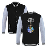 Travis Scott Astroworld Hoodie Loose Baseball Uniform Coat
