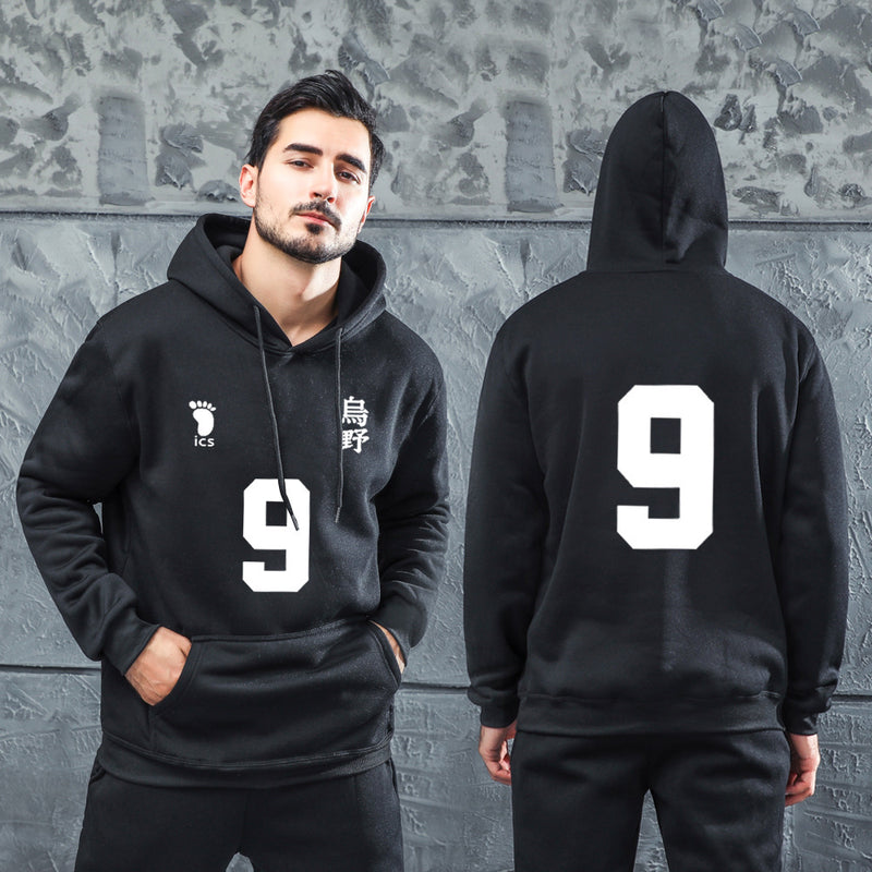 Men Graphic Hoodie Volleyball Junior Anime Peripheral Autumn Hooded Sweater