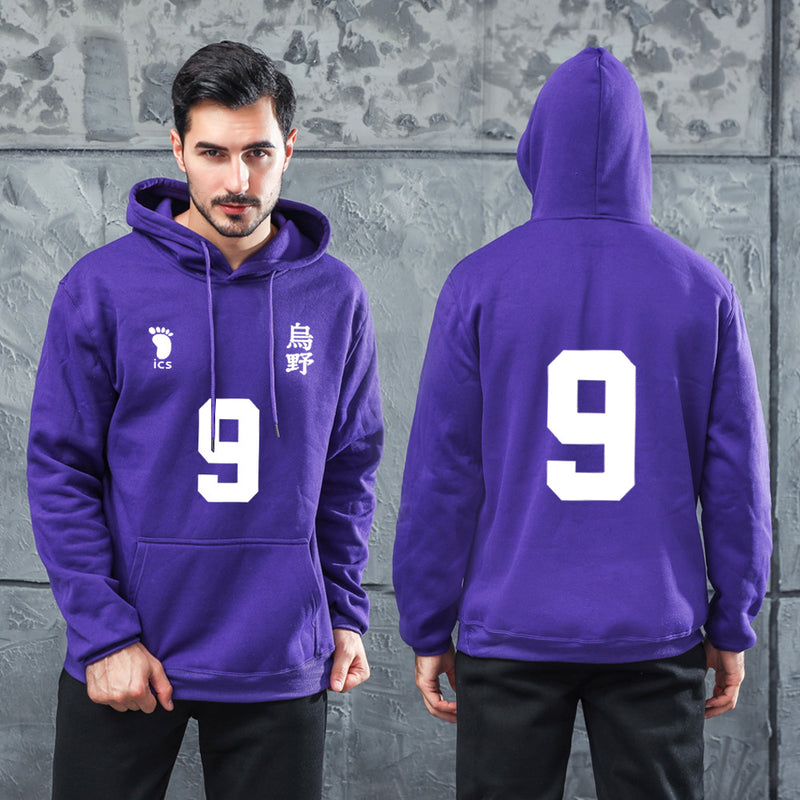 Men Graphic Hoodie Volleyball Junior Anime Peripheral Autumn Hooded Sweater