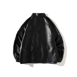 Shark Print Coat Spring And Autumn Fashion Brand Leather Jacket Youth Fashion Leather Jacket