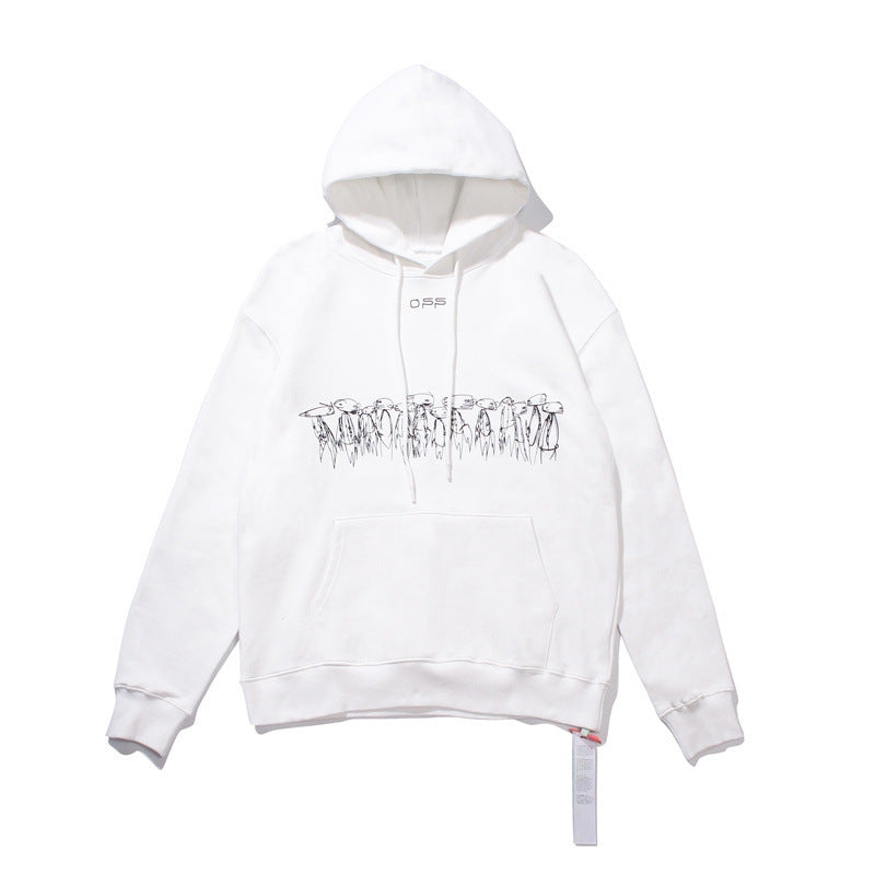 Colorful Gradient Arrow Cotton Hooded Sweater for Men and Women hoodie