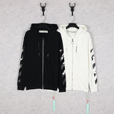 off Ow Men and Women Couple Zipper Jacket hoodie